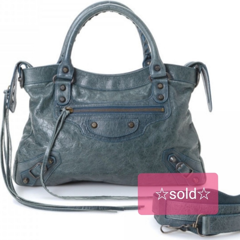 Balenciaga -Blue/Gray City Bag - GM